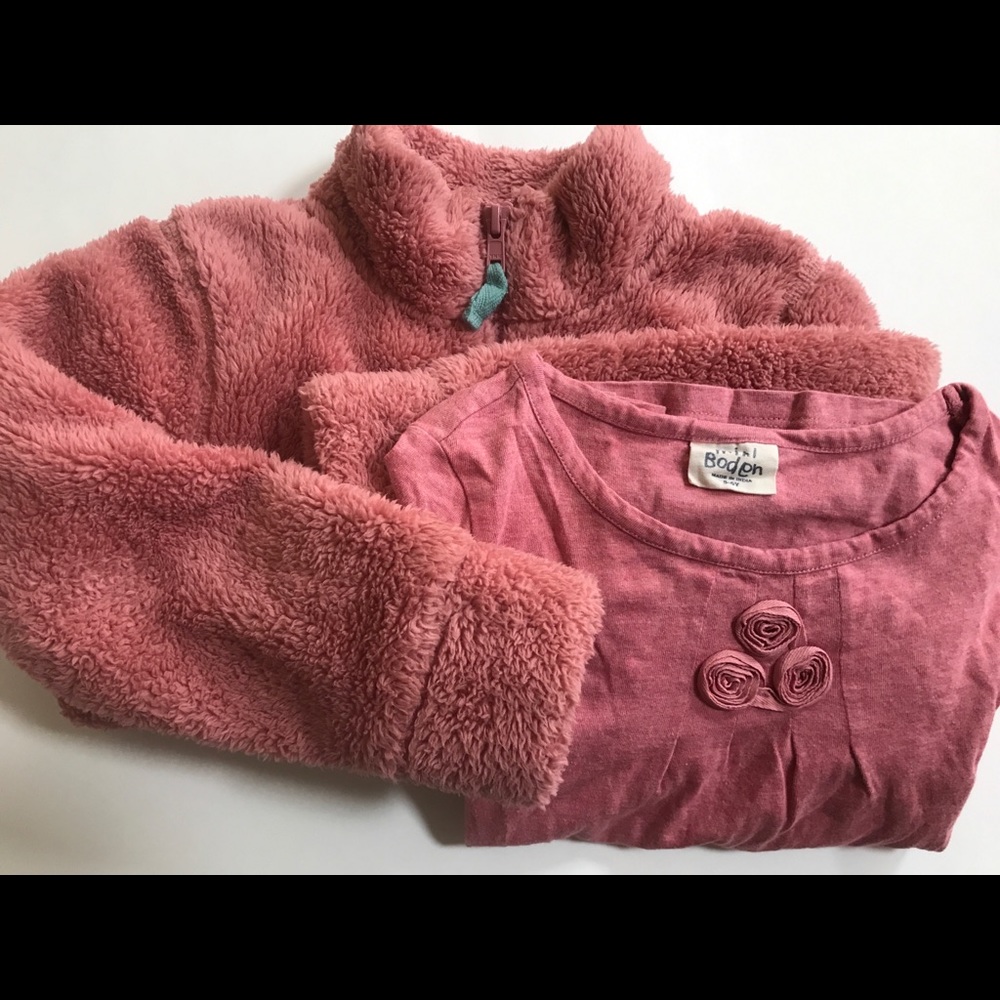 Mini Boden jacket (4-5) and l/s tee (5-6)